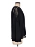 Aqua 100% Polyester Black Long Sleeve Blouse Size M - photo 4