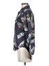 cruel Print Gray Long Sleeve Button-Down Shirt Size M - photo 5