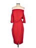 Alexia Admor Solid Red Cocktail Dress Size M - photo 2