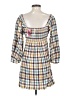 Roxy Plaid White Casual Dress Size S - photo 2