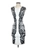 BCBGMAXAZRIA Graphic Gray Cocktail Dress Size S - photo 1