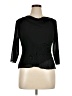 Studio I Black 3/4 Sleeve Top Size 14 Petite - photo 1