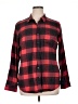 Weatherproof Plaid Red Long Sleeve Button-Down Shirt Size XL - photo 1