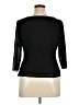 Studio I Black 3/4 Sleeve Top Size 14 Petite - photo 2