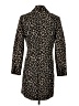 By Anthropologie 100% Polyester Animal Print Black Coat Size 2 - photo 2