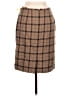 Casual Corner Plaid Brown Formal Skirt Size 6 - photo 2