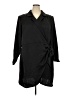 ELOQUII 100% Polyester Black Coat Size 24 - photo 1