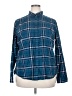 St. John's Bay Plaid Blue Long Sleeve Button-Down Shirt Size XXL - photo 1