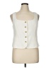 J.Crew 100% Polyester Ivory Sleeveless Blouse Size 14 - photo 1