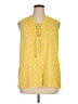Tacera 100% Polyester Yellow Sleeveless Blouse Size XL - photo 1