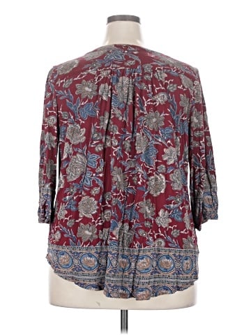 Lucky Brand 3/4 Sleeve Blouse (view 2)