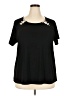 89th & Madison Black Short Sleeve Top Size 2X - photo 1