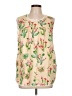 Essentials Tan Sleeveless Blouse Size L - photo 1
