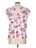 Tiny 100% Rayon Pink Short Sleeve Blouse Size L - photo 2