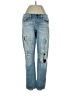 BKE Hearts Blue Jeans Size 25 waist - photo 1