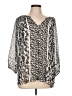 Milano Silver 3/4 Sleeve Blouse Size L (estimated) - photo 1
