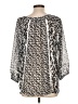 Milano Silver 3/4 Sleeve Blouse Size L (estimated) - photo 2