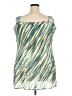 Catherines 100% Polyester Green Sleeveless Blouse Size 2X - photo 2