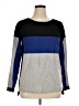 Pixley Color Block Gray Long Sleeve Top Size XL - photo 1