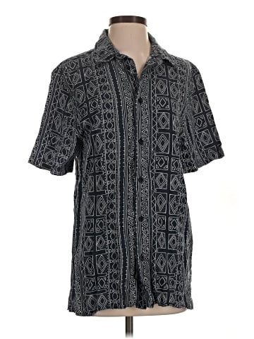 H&M Loves Coachella Short Sleeve Button-Down Shirt (view 1)