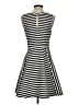 Express 100% Polyester Stripes Black Casual Dress Size S - photo 2