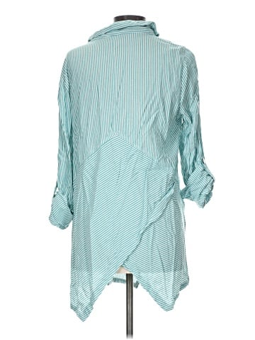 Soft Surroundings 3/4 Sleeve Button-Down Shirt (view 2)