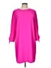 CeCe 100% Polyester Solid Pink Casual Dress Size 12 - photo 1