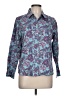 Foxcroft 100% Cotton Paisley Blue Long Sleeve Blouse Size 12 (petite) - photo 1