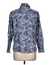 Foxcroft 100% Cotton Paisley Blue Long Sleeve Blouse Size 12 (petite) - photo 2