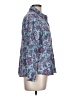 Foxcroft 100% Cotton Paisley Blue Long Sleeve Blouse Size 12 (petite) - photo 4
