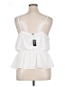 Express 100% Polyester White Sleeveless Blouse Size XL - photo 2