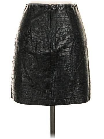 Alya Faux Leather Skirt (view 2)