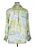Zara 100% Polyester Paisley Green 3/4 Sleeve Blouse Size XL - photo 2
