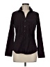 Express Design Studio Polka Dots Black Long Sleeve Button-Down Shirt Size M - photo 1