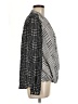 NY Collection 100% Polyester Houndstooth Silver Long Sleeve Blouse Size M - photo 4