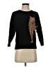 Ann Taylor LOFT 100% Cotton Animal Print Black Pullover Sweater Size S - photo 1