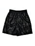 Zara 100% Polyester Metallic Black Athletic Shorts Size XS - photo 1