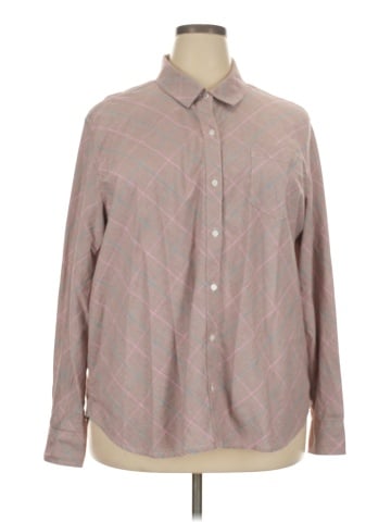 Crown & Ivy Long Sleeve Button-Down Shirt (view 1)