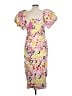 Rhode 100% Polyester Print Pink Casual Dress Size 10 - photo 2