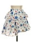 LoveShackFancy 100% Cotton Floral Blue Casual Skirt Size XS - photo 2