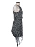 Ella Moss 100% Rayon Paisley Black Gray Cocktail Dress Size S - photo 4