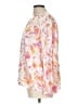 Elan Floral Pink Long Sleeve Blouse Size L - photo 5