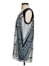 CAbi 100% Polyester Blue Sleeveless Blouse Size S - photo 5