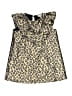 River Island Animal Print Gold Dress Size 3 - photo 1