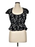 Blue Rain Black Short Sleeve Top Size XL - photo 1