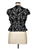Blue Rain Black Short Sleeve Top Size XL - photo 2