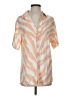 Cotton On Stripes Orange Short Sleeve Blouse Size S - photo 1