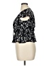 Blue Rain Black Short Sleeve Top Size XL - photo 5