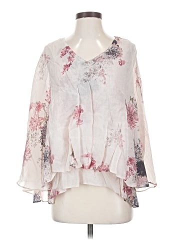 Mystree 3/4 Sleeve Blouse (view 1)