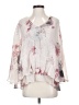 Mystree Gray 3/4 Sleeve Blouse Size S - photo 1